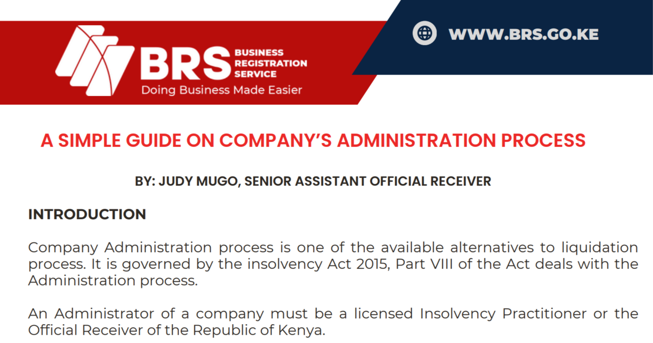 Company Administration Process in Kenya: A Complete Step-by-Step Guide 1 Company Administration Process in Kenya: A Complete Step-by-Step Guide